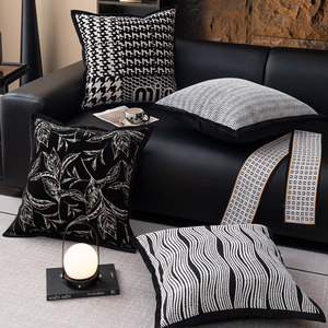 雪尼尔沙发抱枕套可机洗四季通用