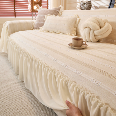 四季通用沙发盖布仿棉麻