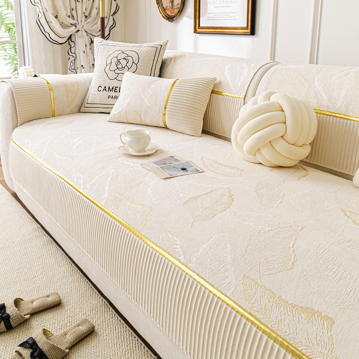 2025新款雪尼尔沙发垫轻奢高级感四季通用沙发套罩防滑坐垫盖布巾,居家布艺,沙发垫,淘宝优惠券,粉丝福利购,淘宝优惠卷