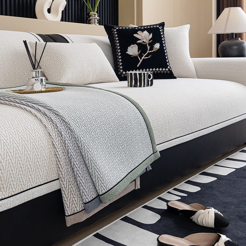 防滑雪尼尔沙发垫轻奢高级感坐垫