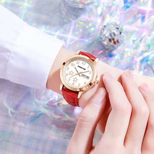欧美复古冷淡百搭森女系手表女学生韩版 潮流腕表 简约休闲大气时尚