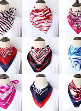 50CM丝巾银行空姐围巾小方巾职业领巾工装女正装商务领花百搭领花