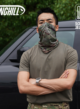 GUNCHILL【砺锋】夏季凉感索罗娜短袖男t恤军绿色吸汗透气短上衣