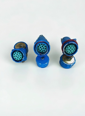 宝鸡友泰多芯无火花防爆防水蓝色信号线电连接器插头插座16YT-10J