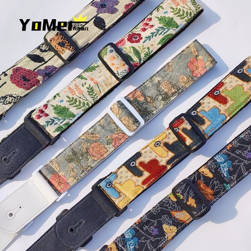Yomer加厚纯棉吉他背带个性高颜值民谣吉他背带电吉他贝斯通用