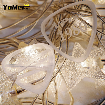 Yomer美国V-Picks手工耐磨防滑电吉他贝司拨片透明防汗防滑vpicks