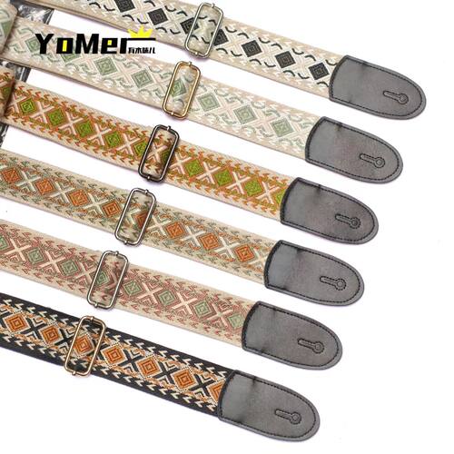 Yomer清新刺绣提花背带 木吉他电吉他贝斯通用