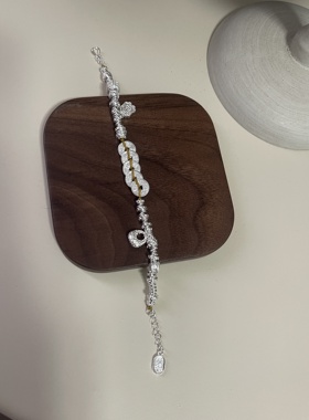 足银999.9纯银五帝钱盘缠手链女小众设计感高级轻奢气质百搭手链