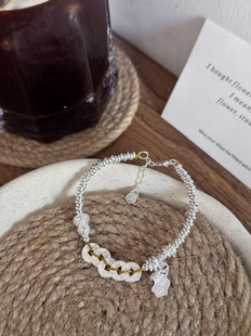 足银9999五帝钱盘缠纯银手链手工编织招财叠带手链国风礼物