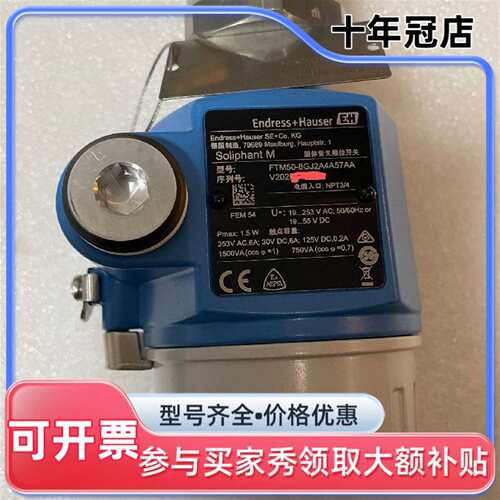 议价E+H音叉料位开关  FTM50-8GJ2A4A57A可维修翻新