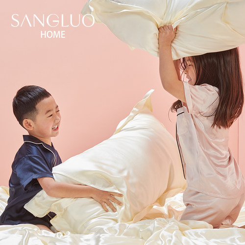 天然轻软零敏儿童真丝床品三件套