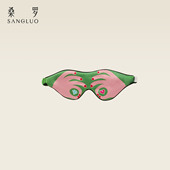 OK萌趣印花 桑罗真丝眼罩旅行出差午睡遮光深睡助睡眠透气面罩