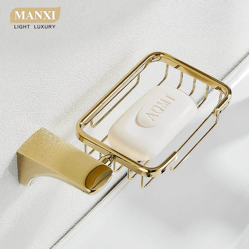 肥皂盒家用高档香皂盒双层沥水置物架不锈钢高级壁挂式墙上免打孔