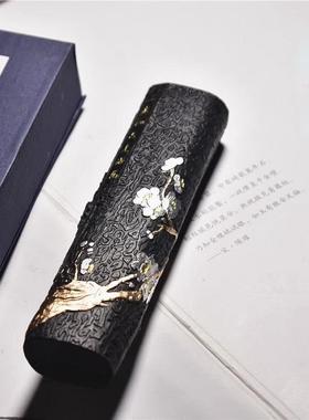 歙砚老胡开文墨厂生产定制正宗徽墨老胡开文松烟砚台用墨块墨条墨