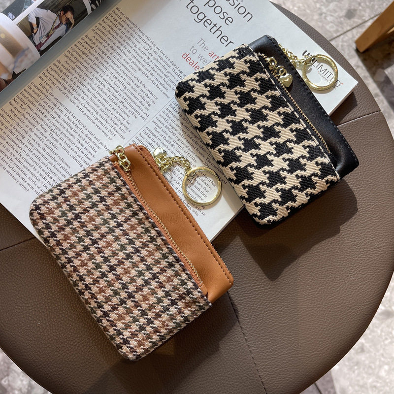 帆布小钱包女2021新款小众设计时尚ins潮小巧迷你学生硬币零钱包