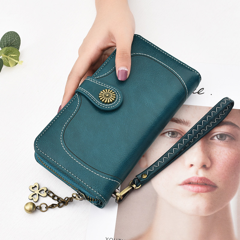 奔蕾2020新款长款钱包大容量女拉链零钱包多功能手拿包女士手机包