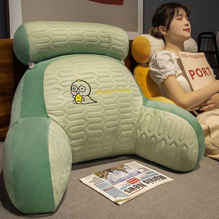 乳胶冰丝凉席床头靠垫软包护腰靠枕大靠背沙发抱枕床上飘窗枕头夏