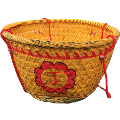 竹制品竹编收纳篮竹篓婚庆