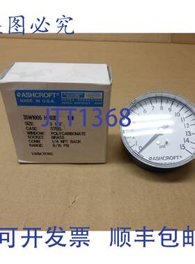 原装供应NIB ASHCROFT 35W1005-H-02B 35W1005H02B 压力表 3 1/2