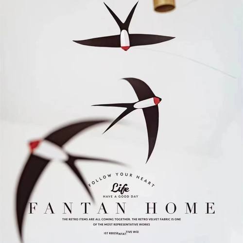 丹麦燕子空中平衡吊饰ins北欧装饰手工diy材料包幼儿园环创挂饰