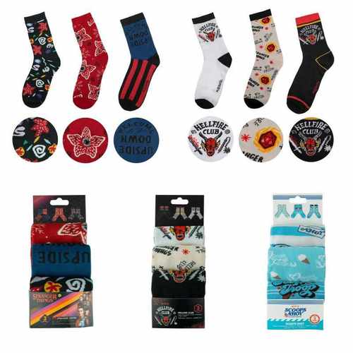 怪奇物语袜子三双套装正版周边