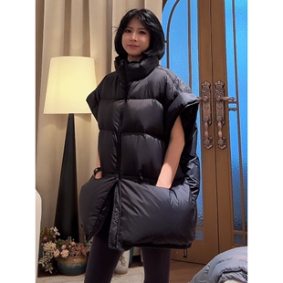 羽绒马甲女款2025冬季新爆款百搭立领韩版小个子欧货马夹面包潮服