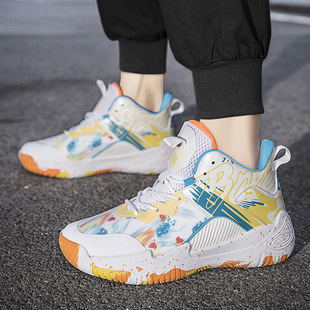 撤柜特卖秋季男鞋学生鸳鸯双色篮球鞋运动潮鞋透气跑步球鞋体育生
