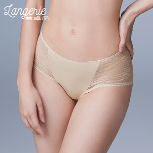 兰卓丽极简蕾丝系列配套内裤柔软蕾丝轻薄舒适中低腰平角裤30322