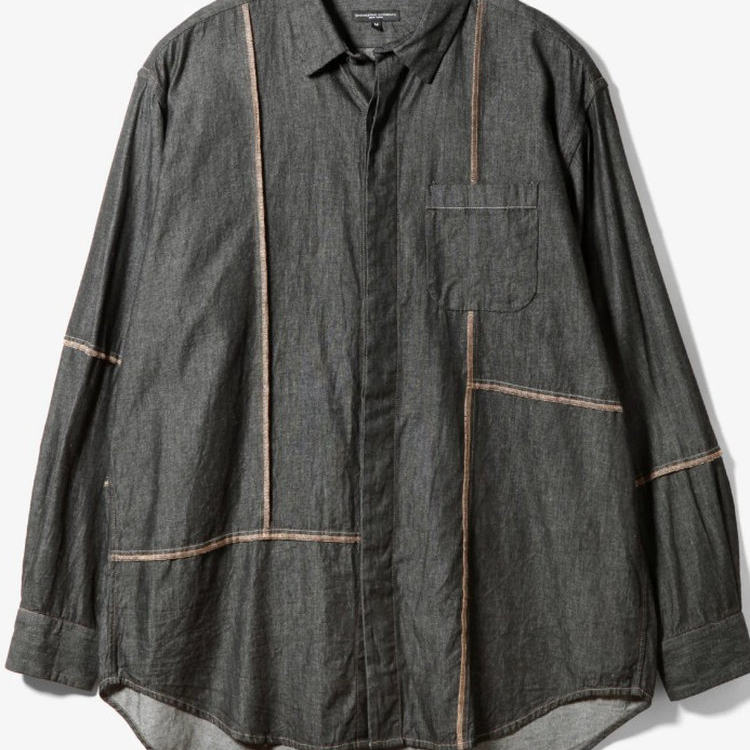 江户久得 ENGINEERED GARMENTS 牛仔衬衫 纯棉百搭休闲 日本代购