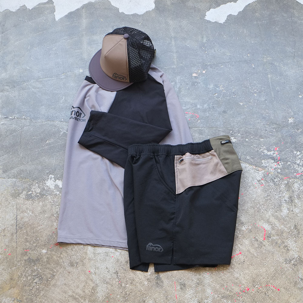 包税包邮 江户久得 ranor 男女同款拼色短裤 越野跑步运动 日代