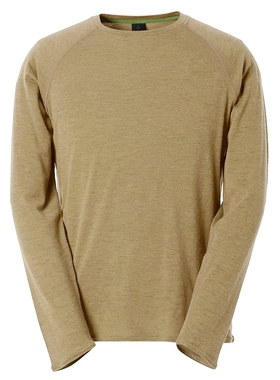 包税包邮 江户久得 AXESQUIN男士羊毛长袖衫春秋户外跑步登山日代