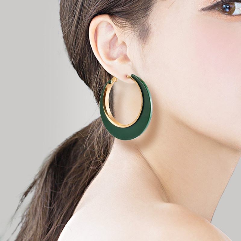 小众大耳圈女设计感质感欧美夸张