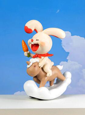 采购产品卡通可爱的兔子装饰品，以治疗情绪，桌面汽车装饰品，儿