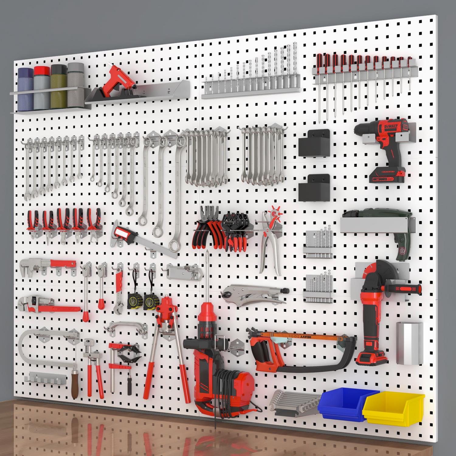洞洞板方孔烘焙收纳挂架置物架挂钩汽车美容挂墙板五金工具挂板架