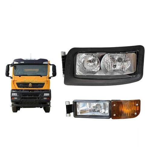 适用于重型汽车配件Howo Tx自卸车大灯防雾灯总成原装Tx340/440/4