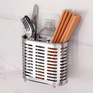 304不锈钢筷子筒壁挂式厨房筷子收纳盒筷子笼家用高档新款筷子篓