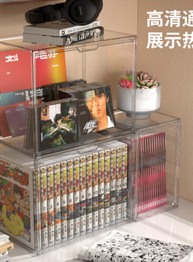 专辑展示架cd碟片架子光盘光碟存放收纳盒唱片磁带墙漫画书收藏柜