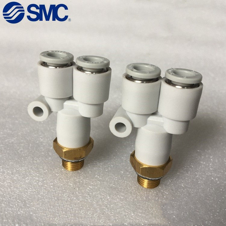 全新SMC Y形接头KQ2U23 04 06 08 10 12 16-01AS 02AS 03AS 04AS