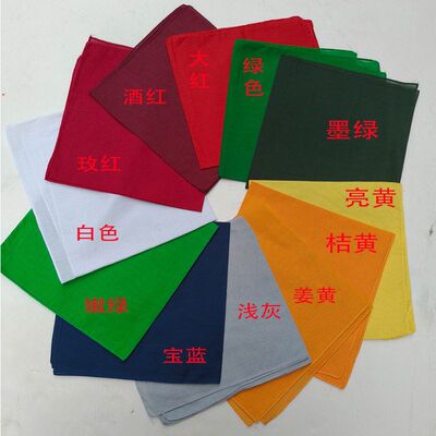 小方巾纯色全棉头巾丝巾头巾包