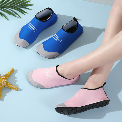新款成人沙滩鞋男女涉水防滑潜水袜浮潜游泳鞋透气赤足软鞋沙滩袜
