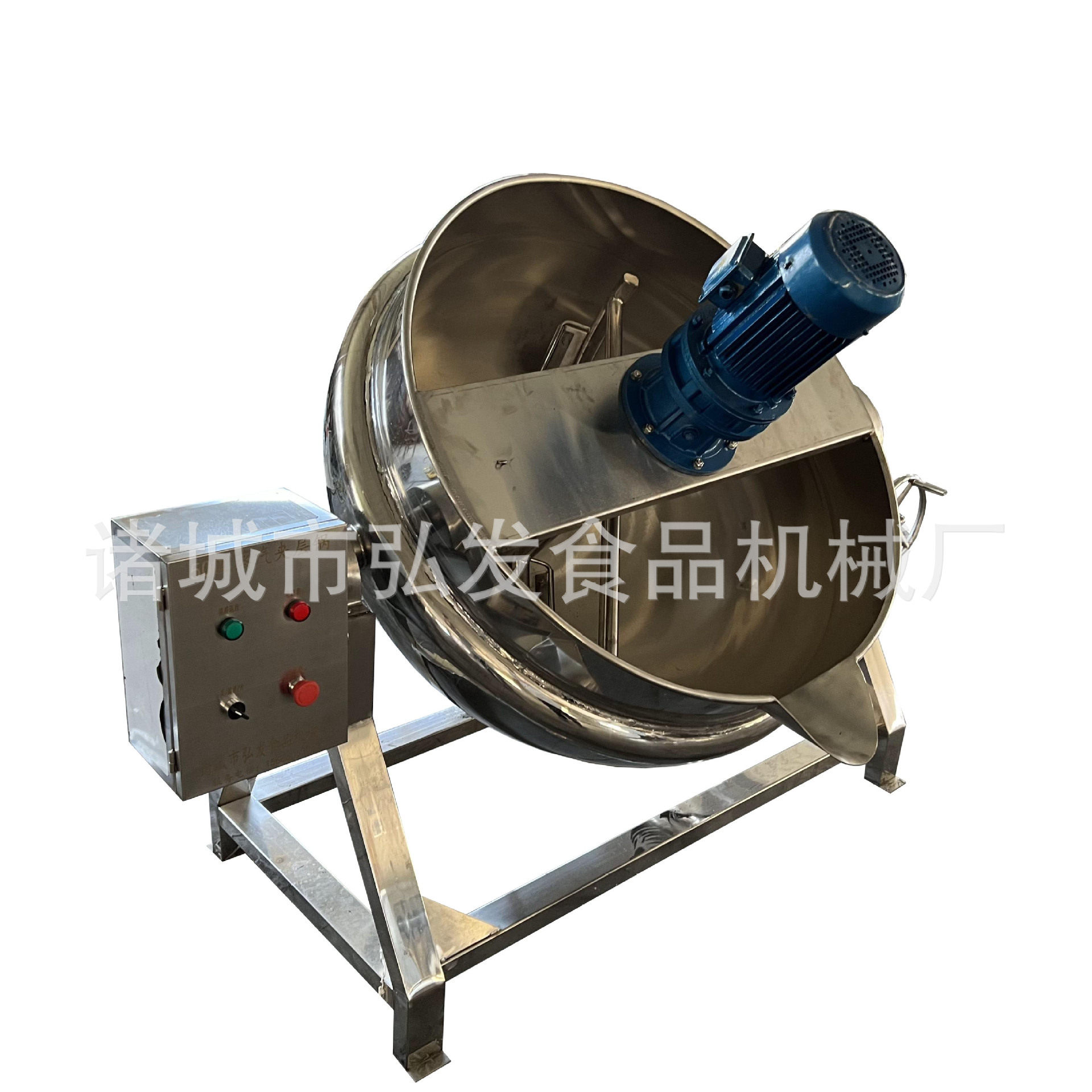 商用高粘度果酱熬制夹层锅 辣椒酱牛肉酱草莓酱熬制设备厂家生产