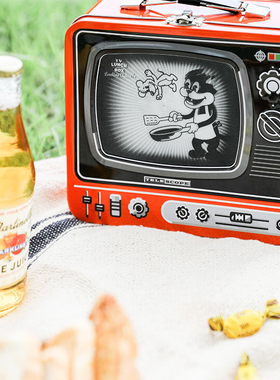 物舍×SUCK UK电视机午餐盒创意饭盒便当野餐水果零食盒礼物铁盒