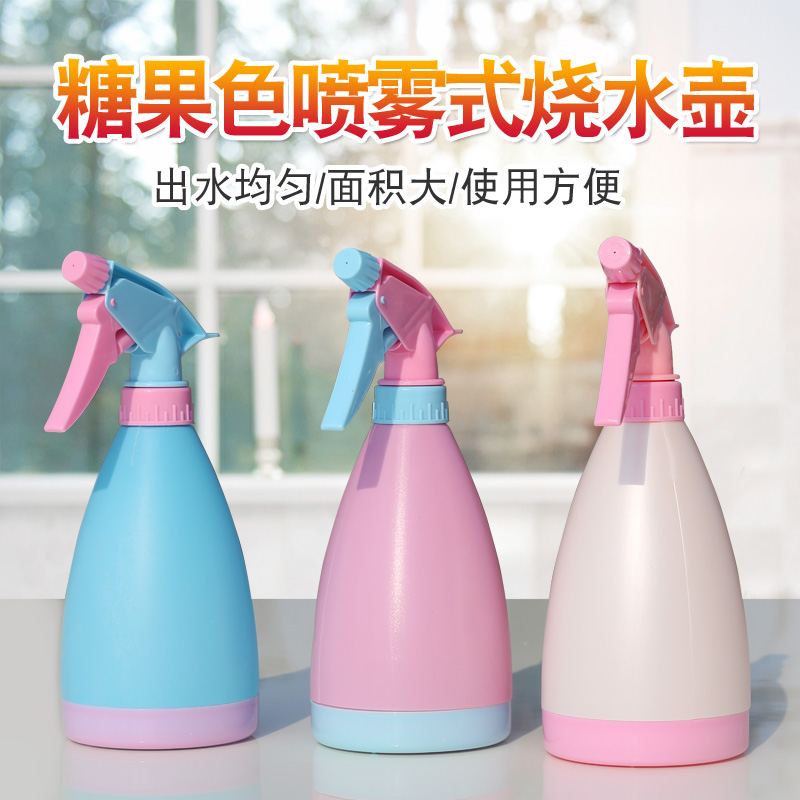 喷壶手压式尖嘴塑料室内小号多肉浇水壶浇花器家用小型糖果色喷壶