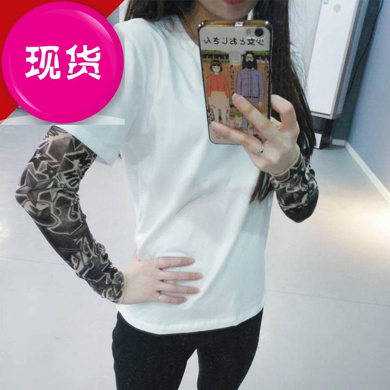 热销0件限时秒杀纹身袖套0男花臂防晒套袖无缝刺青透气运动冰袖开车女夏手D臂套户