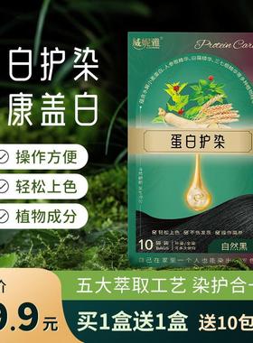 蛋白护染护染膏植物萃取健康盖白草本温和养发护理便携