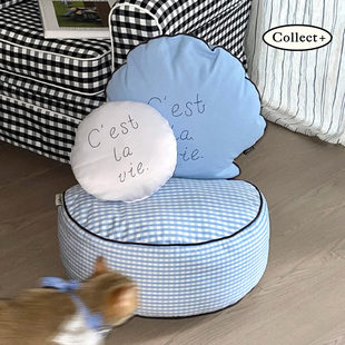 艺术收藏夹 异形帆布刺绣抱枕卧室客厅腰靠ins风汽车床上靠枕公仔