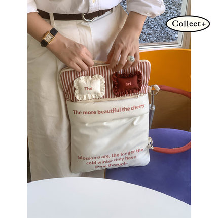 《红酒芝士》笔记本内胆包苹果华为平板外出携带手提包单肩电脑包