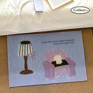 小狗等你回家 原创设计入户防滑地垫丝圈客厅玄关猫砂垫宠物脚垫