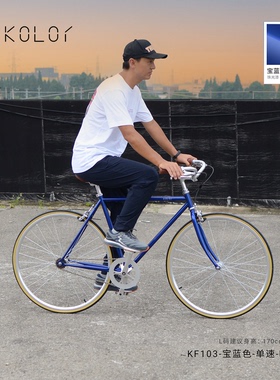 KOLOR卡勒单车KF103城市通勤车复古单车海鸥把自行车绿色出行