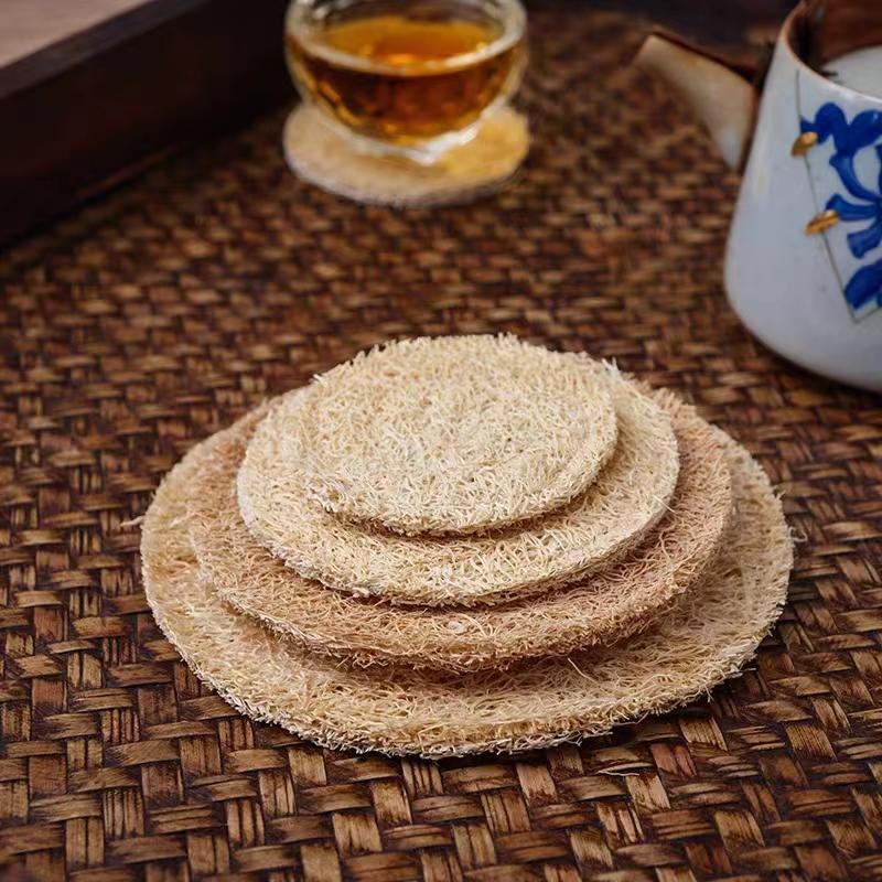 丝瓜络茶杯垫紫砂壶隔热垫子